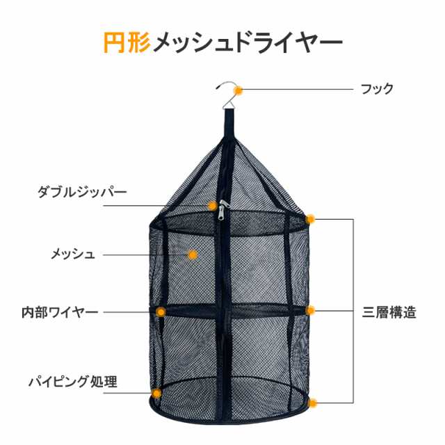 肌触りがいい ドライネット 3層 食器乾燥 バーベキュー キャンプ